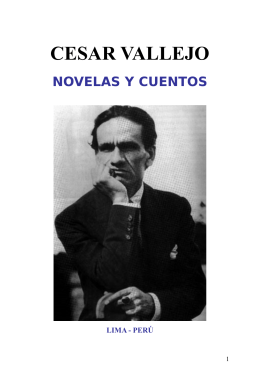Cesar Vallejo - Novelas y Cuentos