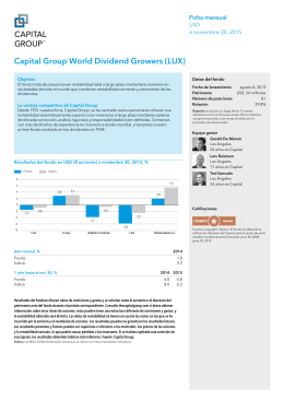 Capital Group World Dividend Growers (LUX)