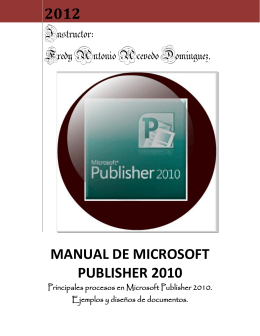 Manual Publisher 2010