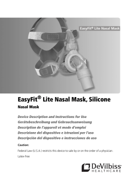 EasyFit Lite Nasal Mask, Silicone