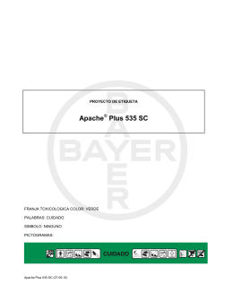 Apache Plus 535 SC - Bayer CropScience Chile