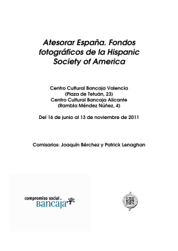 Atesorar España. Fondos fotográficos de la Hispanic Society of