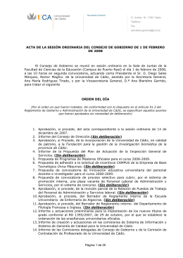 Página 1 de 20 ACTA DE LA SESIÓN ORDINARIA DEL CONSEJO