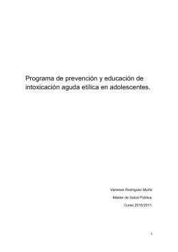 Programa de prevención y educación de intoxicación - Academica-e