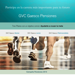 Diapositiva 1 - GVC Gaesco Pensiones