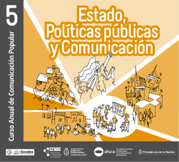 Estado, Politicas Públicas y Comunicación
