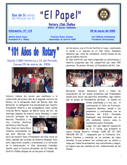 Nº 119 09/03/06 - rotary club ñuñoa