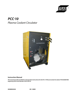 PCC-10 - ESAB Welding & Cutting Products