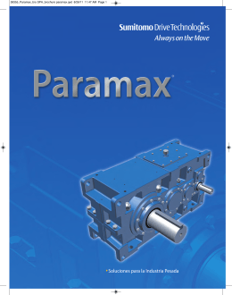 brochure paramax.qxd - Sumitomo Drive Technologies