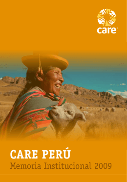 CARE Perú Memoria Anual 2009