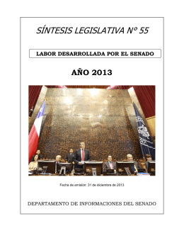 Síntesis Legislativa 2013