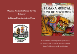 Organiza Asociación Musical “La Villa de Ugena”