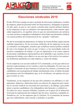 Elecciones sindicales 2010