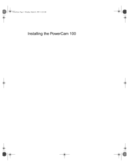 Installing the PowerCam 100