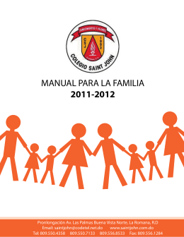 Manual de Familia - Colegio Saint John