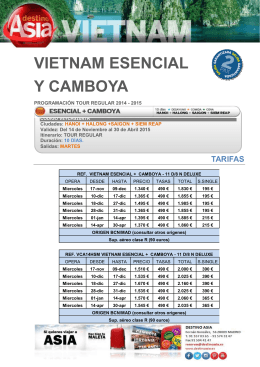 VIETNAM ESENCIAL Y CAMBOYA
