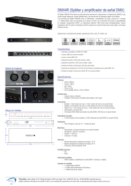 DMX4R (Splitter y amplificador de señal DMX)