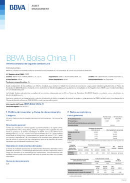 BBVA Bolsa China, FI - BBVA Asset Management