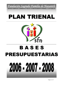 Plan Trienal 2006-2008