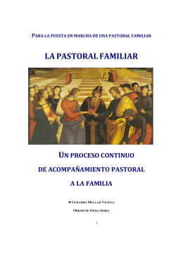 LA PASTORAL FAMILIAR - Diócesis de Osma