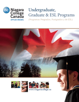 Undergraduate, Graduate & ESL Programs