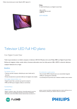 Product Leaflet: Televisor LED Full HD plano de 56 cm (22")