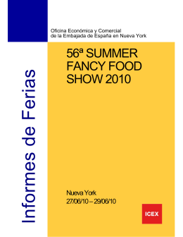 56ª SUMMER FANCY FOOD SHOW 2010