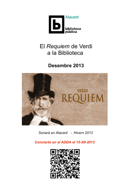El Requiem de Verdi a la Biblioteca