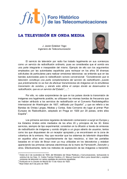 LA TELEVISIÓN EN ONDA MEDIA - Colegio Oficial Ingenieros de