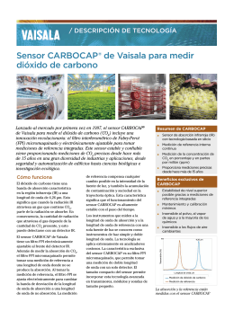 Sensor CARBOCAP® de Vaisala para medir dióxido de carbono
