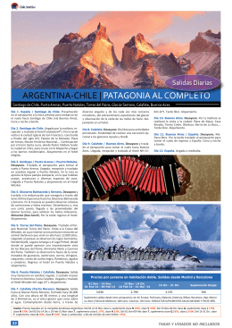 Agentina-Chile: Patagonia al completo