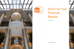 2014 Full Year Financial Results