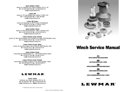 Winch Service Manual