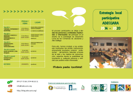 Estrategia local participativa ADECUARA 2014