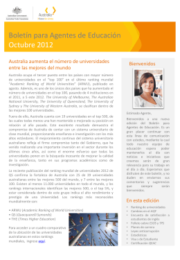NEWS Education Agent Newsletter October 2012 Colombia