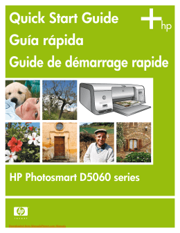 HP PhotoSmart D5063 printer user guide manual Operating
