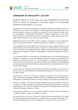 Decreto 4/2015 - Diario Oficial de Extremadura