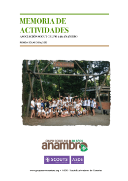 Memoria 2014-2015.pages - Grupo Scout 446 Anambro