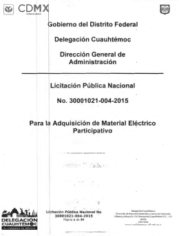 1 - Delegación Cuauhtémoc - Gobierno del Distrito Federal