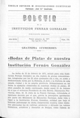 «Bodas de Plata» de nuestra Institución Fernán González