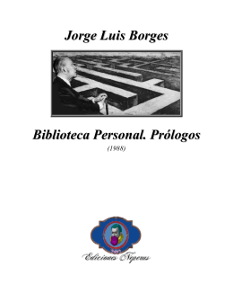 Biblioteca Personal. Prólogos (1988)