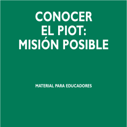 misión posible. Material para educadores