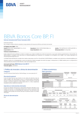 BBVA Bonos Core BP, FI - BBVA Asset Management