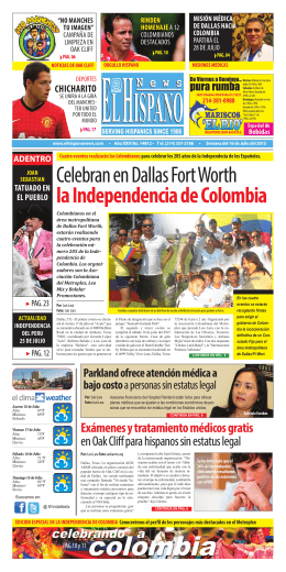 Celebran en dallas Fort Worth laIndependencia de Colombia