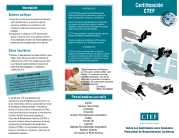 Certificación CTEF - D&B Tile Distributors
