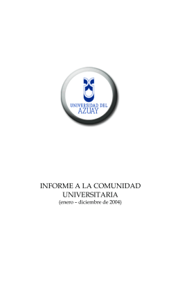 Informe 2004 - Universidad del Azuay