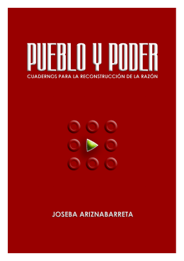 Pueblo Y Poder Joseba Ariznabarreta