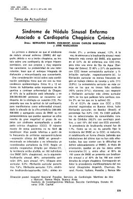 Cardiopatía Chagásica Crónica - Sociedad Argentina de Cardiología