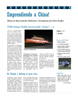 Emprendiendo a China! - Parque Tecnológico Puebla