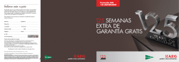 125 SEMANAS EXTRA DE GARANTÍA GRATIS